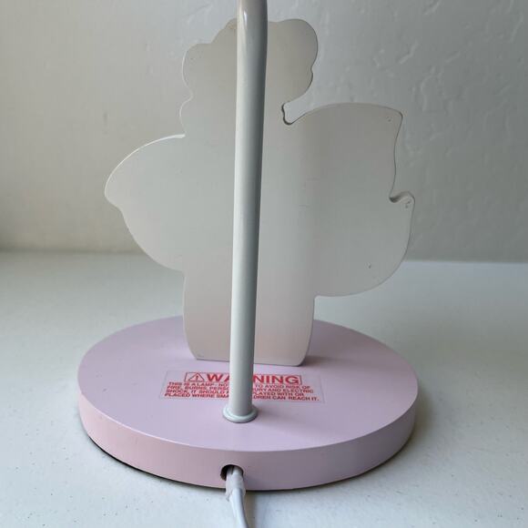 Lambs & Ivy Pink Nursery Room Lamp Baby Girl Animals Elephant Monkey Theme Decor - Picture 10 of 16